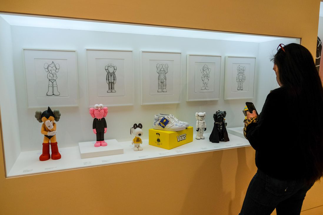 Inside the KAWS exhibit at Brooklyn Museum